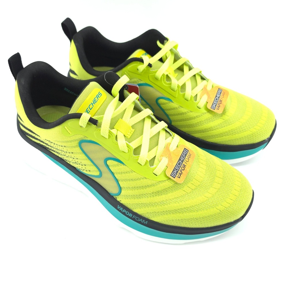 Skechers Mens Vapor Foam Sneaker Lime Green Size 10 Relaxed Fit SN233062